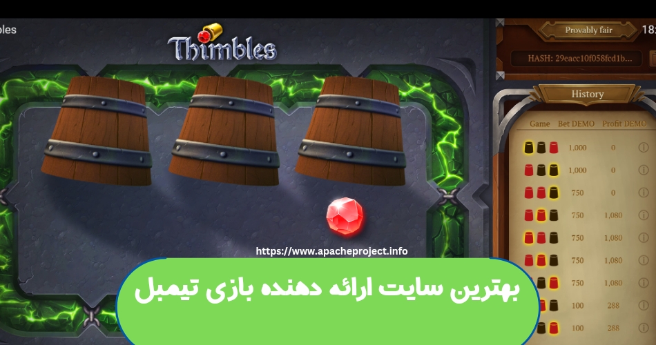بهترین سایت های ارائه دهنده بازی Thimble